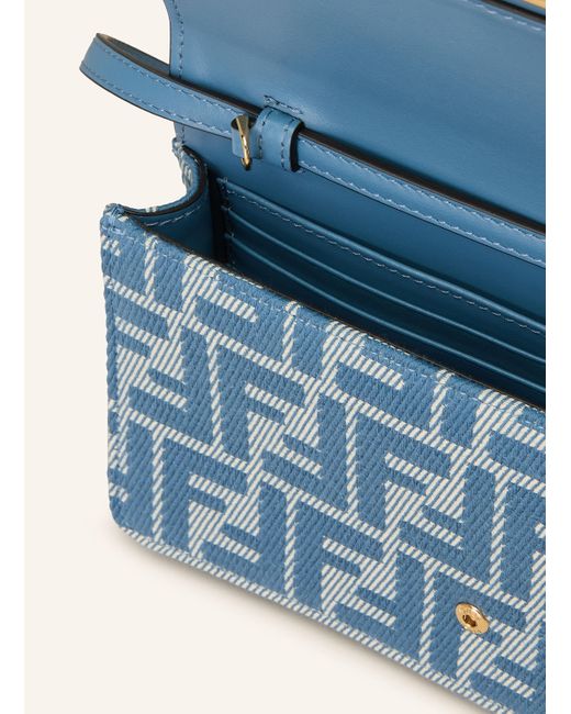 Fendi Blue Geldbörse zum Umhängen