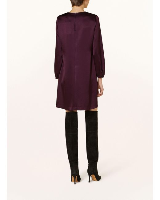 Luisa Cerano Purple Satinkleid