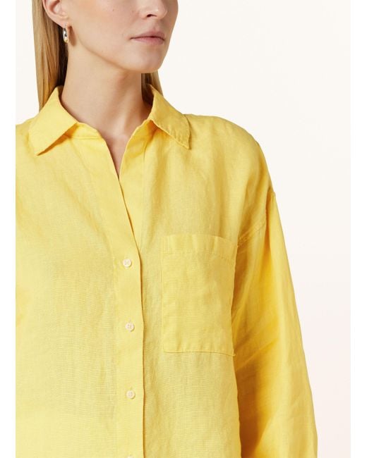Marc O' Polo Yellow Hemdbluse aus Leinen