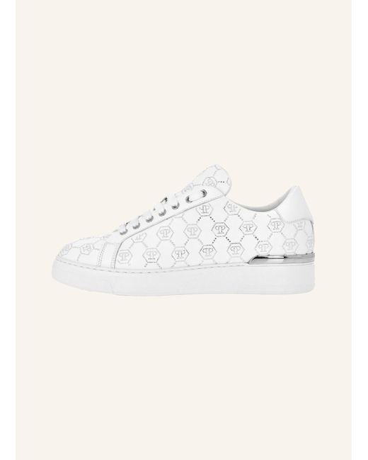 Philipp Plein Natural Lo-Top Turnschuhe MONOGRAM