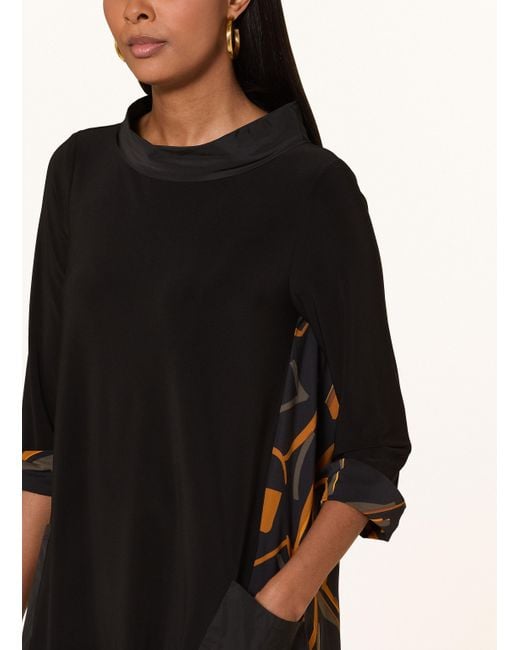 Joseph Ribkoff Black Kleid im Materialmix mit 3/4-Arm