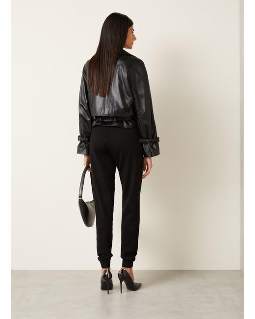 Nour Hammour Black Lederjacke