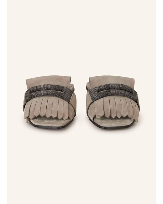 Brunello Cucinelli Natural Pantoletten