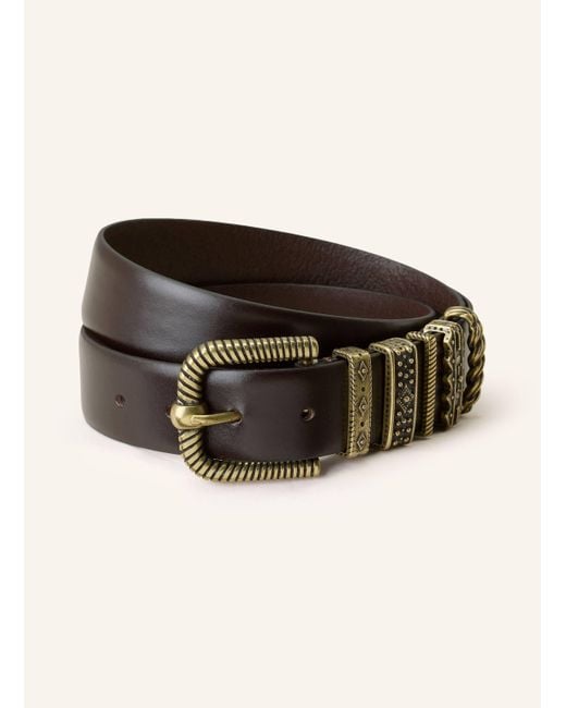 Ba&sh Black Ledergürtel BERKANE