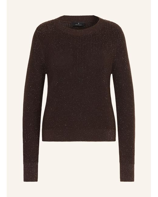 Monari Brown Pullover mit Glitzergarn