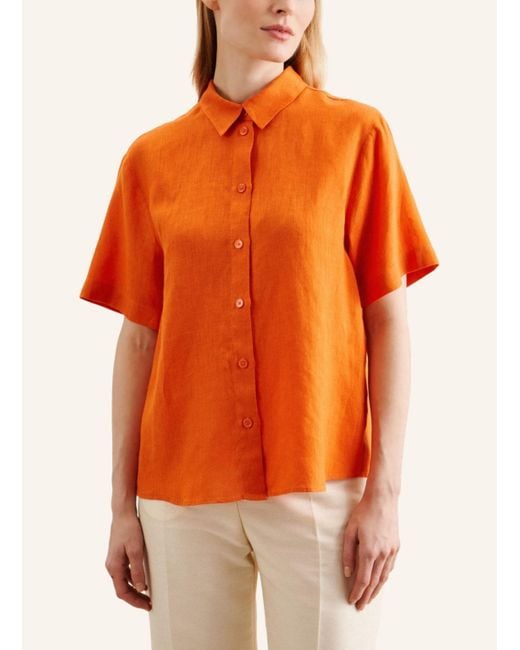 Seidensticker Orange Hemdbluse