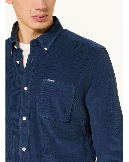 Barbour Cordhemd RAMSEY Tailored Fit in Blue für Herren