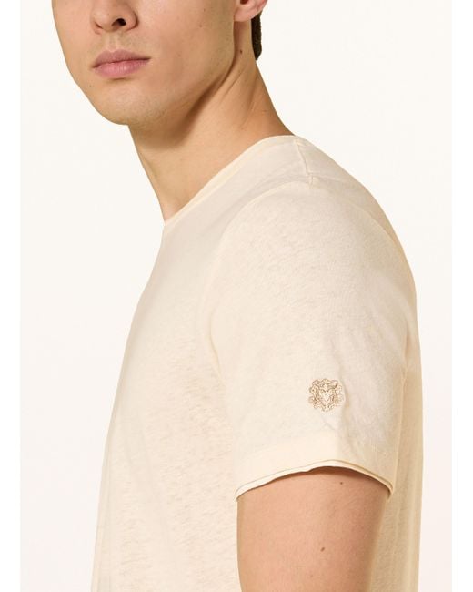 MOS MOSH Gallery T-Shirt MMGPENN mit Leinen in Natural für Herren