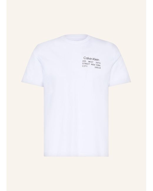 Calvin Klein T-Shirt in White für Herren
