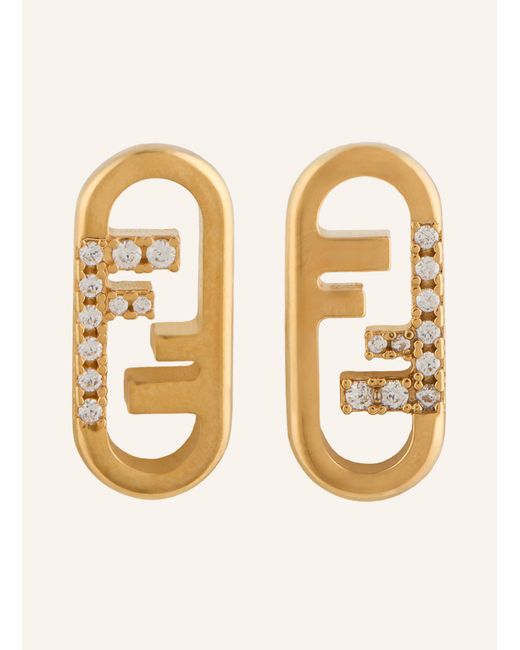 Fendi Metallic Ohrstecker O'LOCK