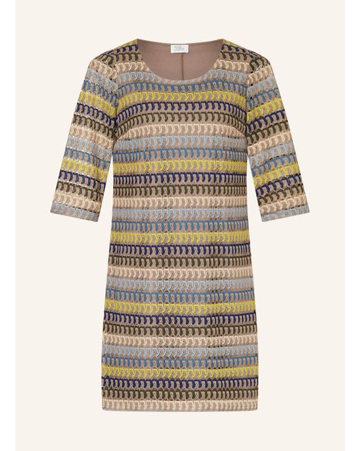 ROBE LÉGÈRE Multicolor Strickkleid mit 3/4-Arm