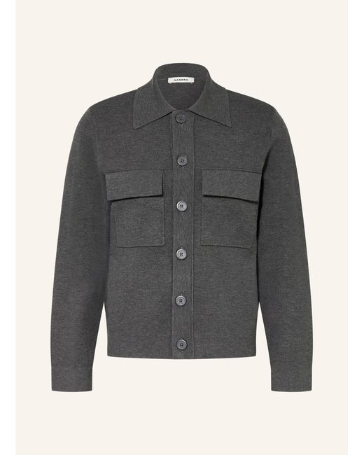 Sandro Strick-Overjacket in Gray für Herren