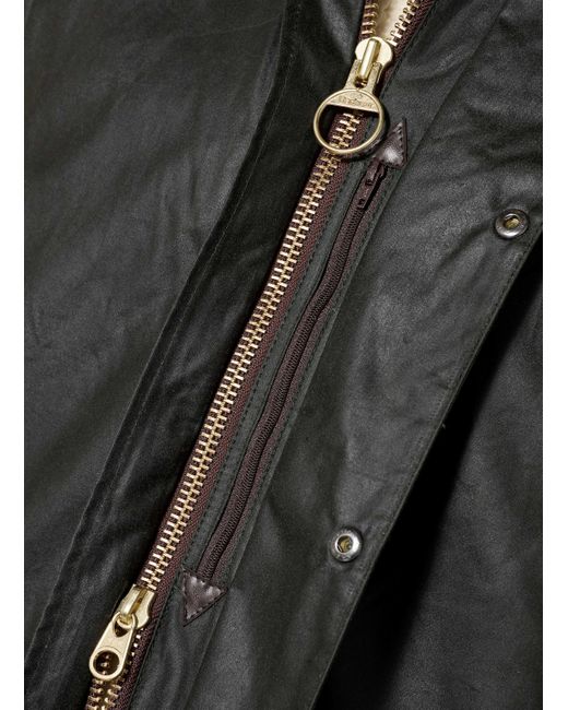 Barbour Fieldjacket BORDER WAX in Black für Herren
