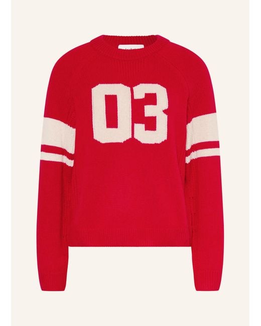 Ba&sh Red Cashmere-Pullover COBE