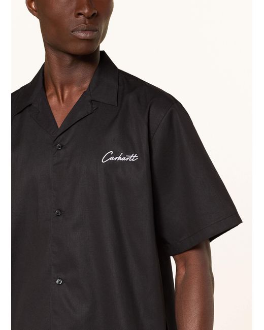 Carhartt Resorthemd DELRAY Loose Fit in Black für Herren