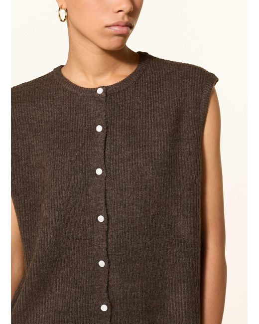 Neo Noir Brown Strickweste EVEREST