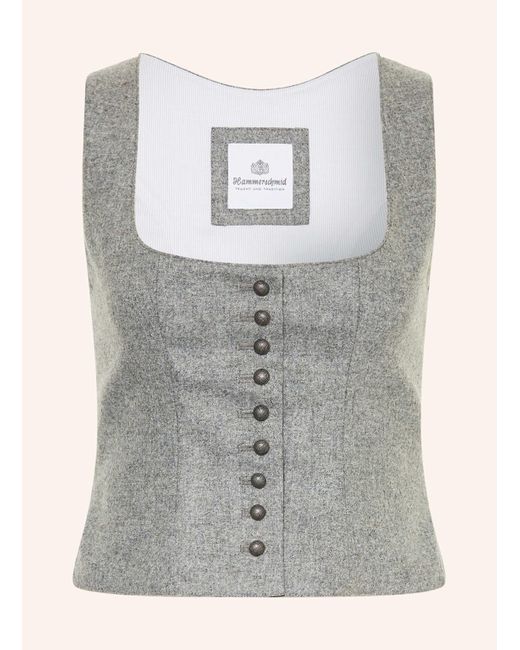 Wiesnstern Trachtenweste Herren - Soft Taupe Für Oktoberfest & Events