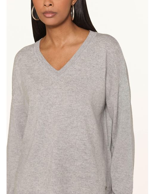 Joseph Ribkoff Gray Pullover mit Glitzergarn