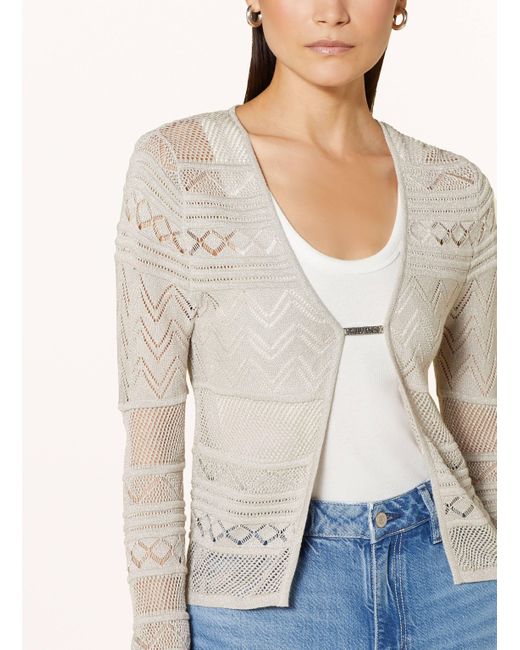 Guess Natural Strickhülle NELLIE mit Glitzergarn