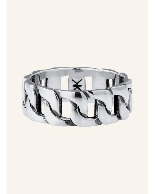 Kuzzoi Ring in Metallic für Herren