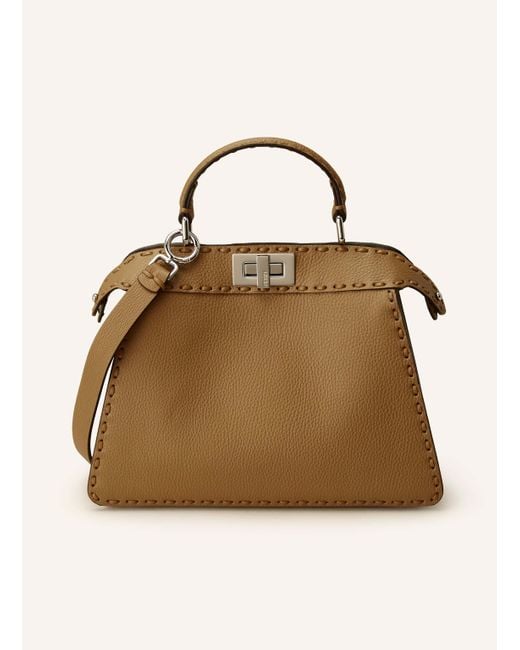 Fendi Natural Handtasche PEEKABOO ISEEU SMALL