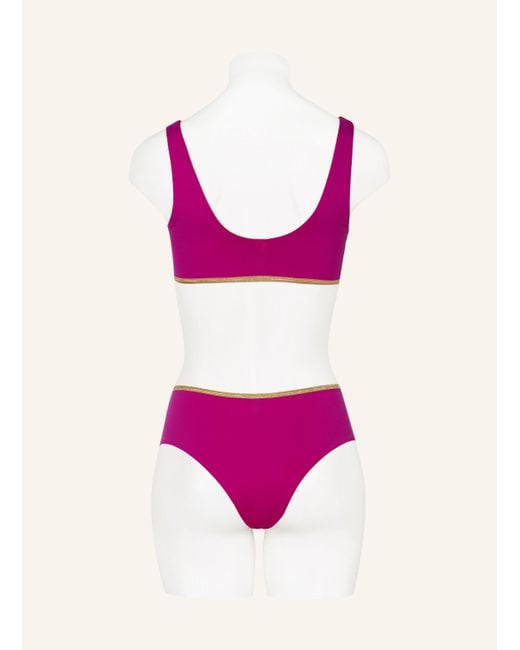 MYMARINI Pink Bustier-Bikini-Top POOL BRA SHINE zum Wenden
