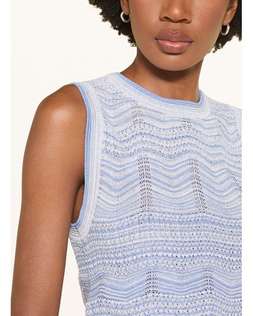 Sandro Blue Stricktop mit Glitzergarn