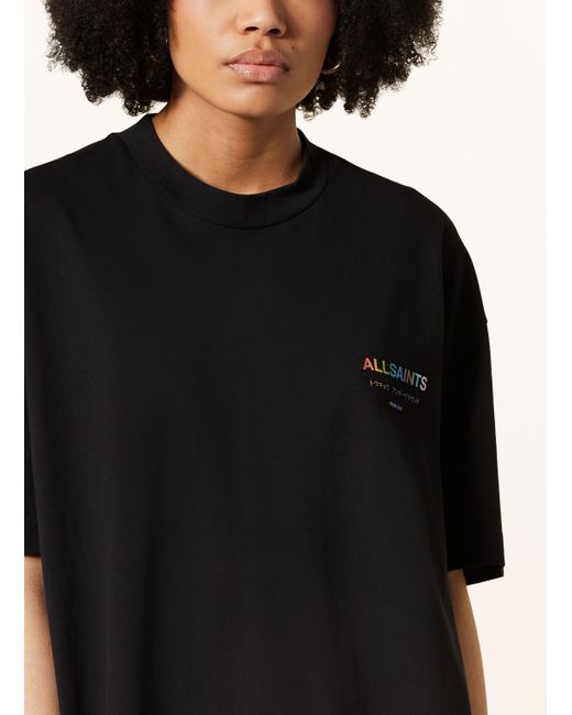 AllSaints Black Obersized-Shirt