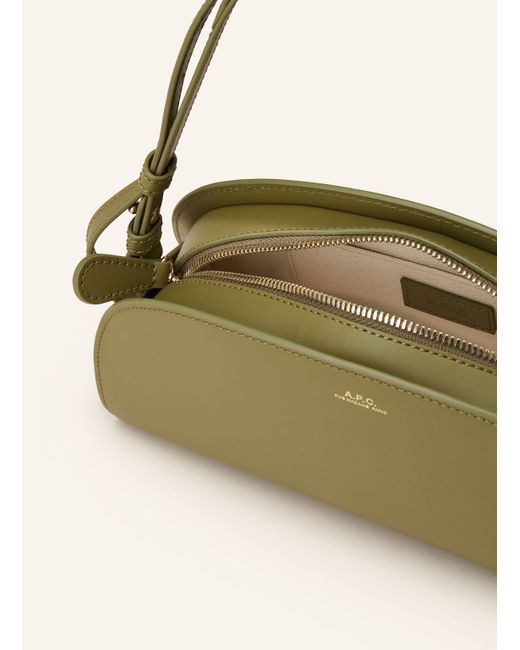 A.P.C. Green Schultertasche DEMI-LUNE