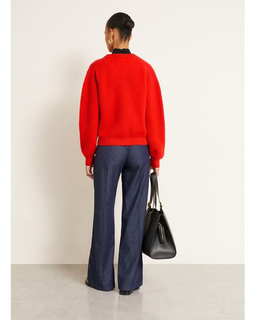 Jil Sander Red Pullover