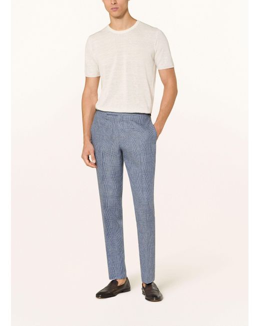Reiss Anzughose REEF Slim Fit aus Leinen in Blue für Herren