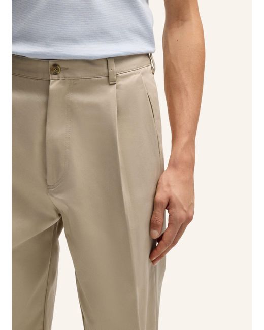 Boss Casual Hose C-KAI-DPL Relaxed Fit in Natural für Herren