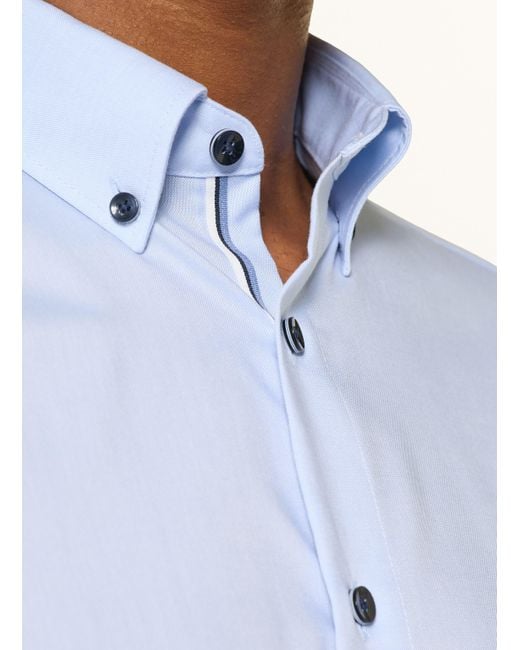 Olymp Hemd Luxor modern fit in Blue für Herren