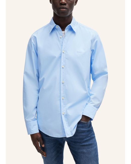 Boss Casual Hemd RELEGANT_6_M Regular Fit in Blue für Herren
