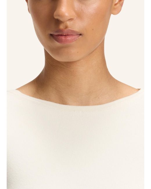 Boss White Gestricktes Kleid C_FAMME_1 Regular Fit