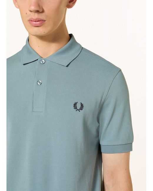 Fred Perry Piqué-Poloshirt Regular Fit in Blue für Herren
