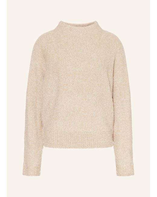 Opus Natural Pullover POSMIC mit Glitzergarn