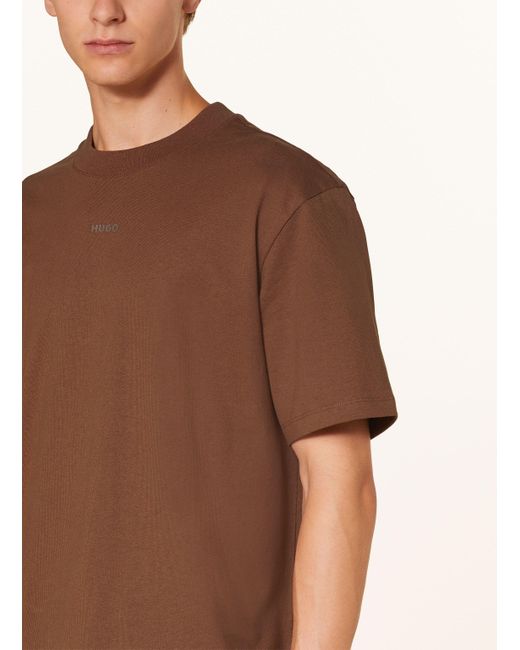 HUGO T-Shirt DAPOLINO in Brown für Herren