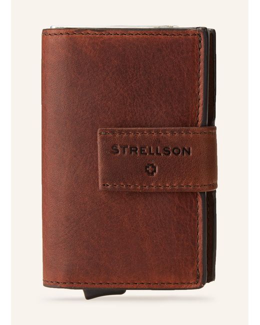 Strellson Kartenetui C-THREE in Brown für Herren