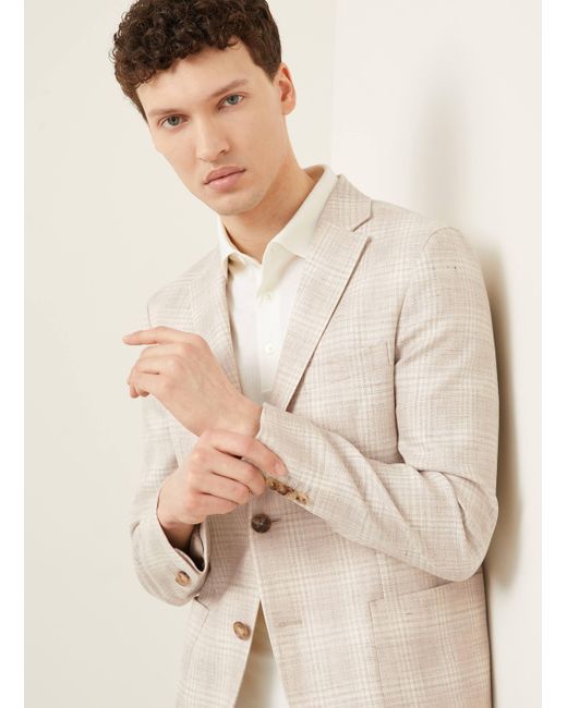 Zegna Sakko Extra Slim Fit mit Leinen in Natural für Herren