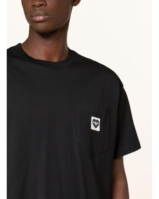 Carhartt T-Shirt S/S POCKET HEART in Black für Herren