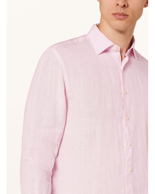 Cinque Leinenhemd CISTEVEN Regular Fit in Pink für Herren