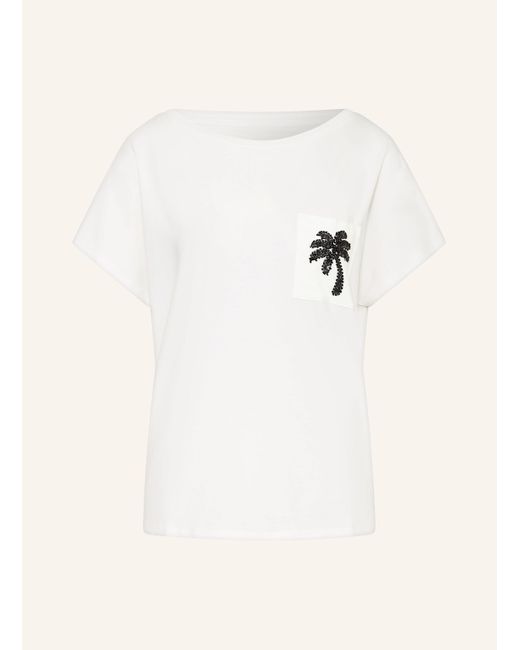 Miss Lagotte Natural T-Shirt mit Schmucksteinen