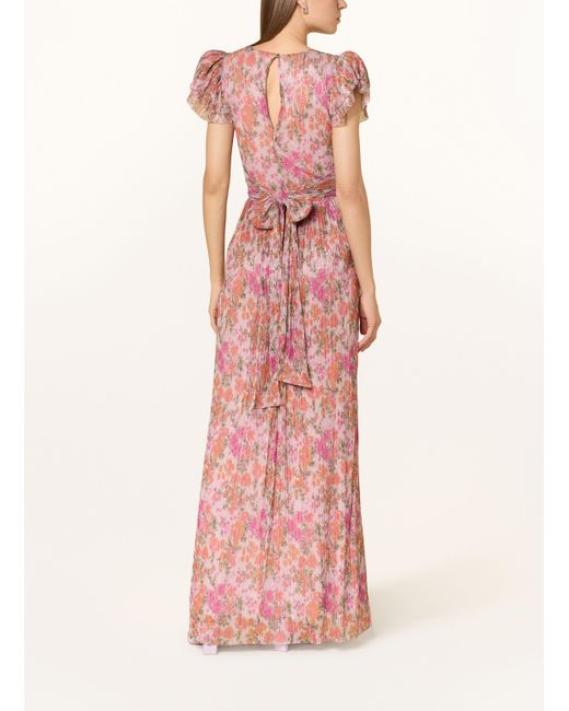 Swing Pink Abendkleid mit Glitzergarn