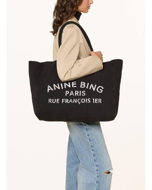 Anine Bing Black Shopper