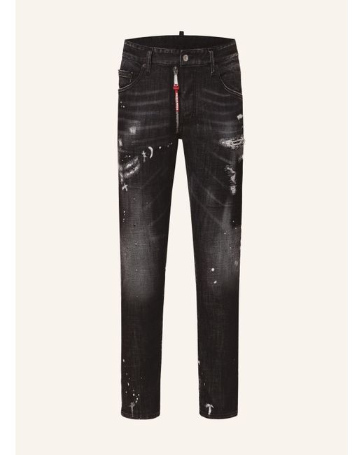 DSquared² Destroyed Jeans SKATER Extra Slim Fit in Black für Herren