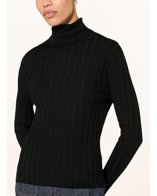Allude Black Rollkragenpullover
