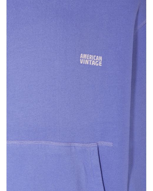 American Vintage Blue Hoodie