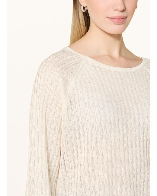 Cartoon Natural Pullover mit Pailletten