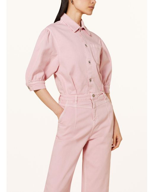 Pepe Jeans Pink Jeans-Jumpsuit FELICIA